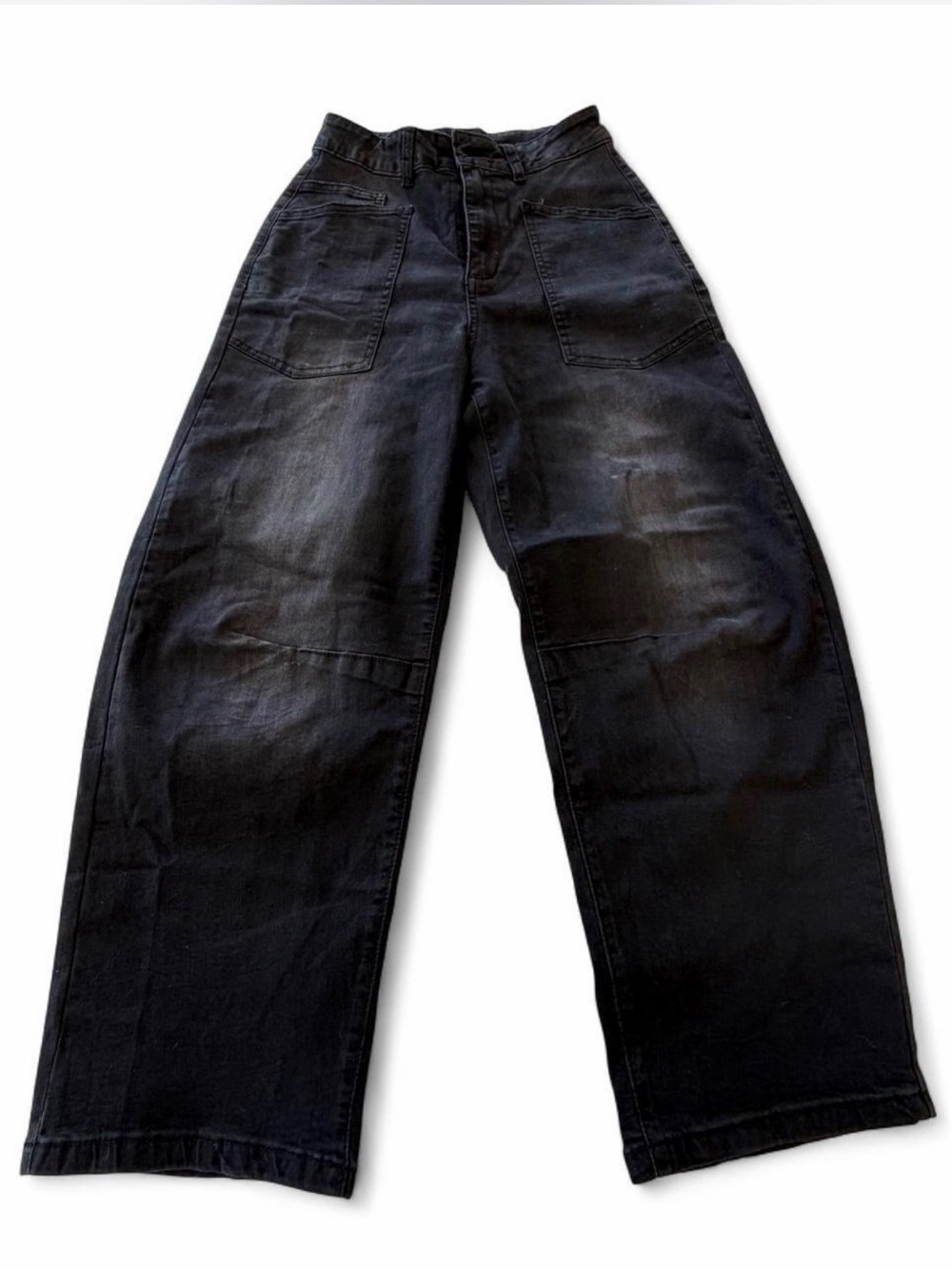 Amazon Women's Black Barrel Jeans